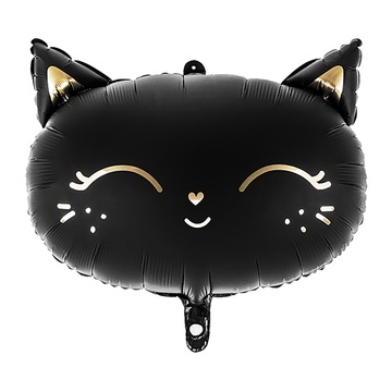 Шар Фигура Кошка голова Black (в упаковке)