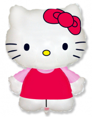 Шар Фигура, Котенок с бантиком Хелло Китти / Hello Kitty (в упаковке)
