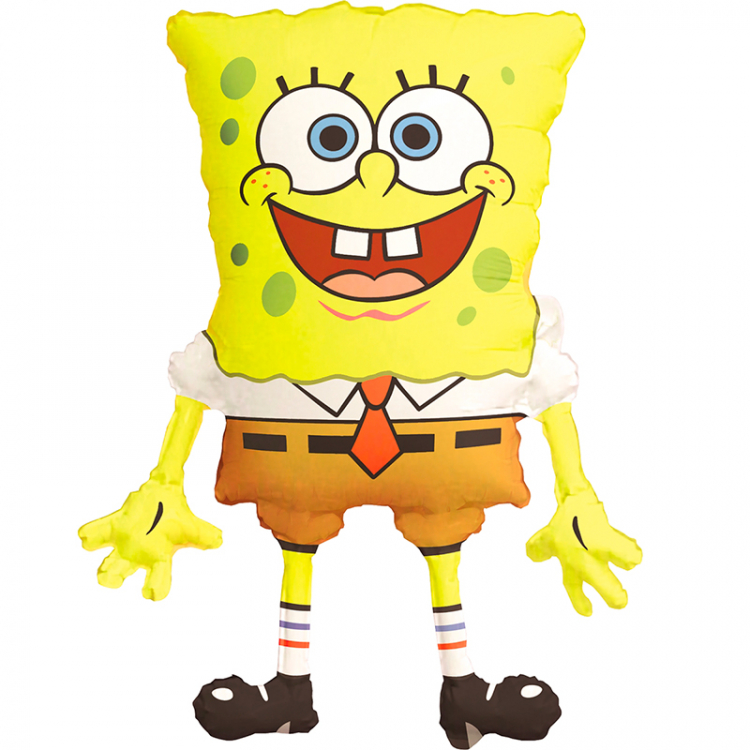 Шар Фигура Губка Боб Квадратные штаны / Spongebob Squarepants (в упаковке)