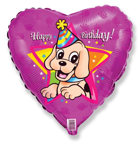 Шар Сердце, День рождения щенка / Birthday party dog