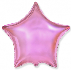 Шар Звезда, Розовый нежный / Light Pink (в упаковке)
