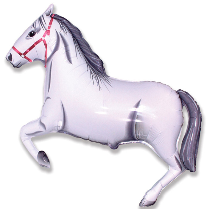 Шар Фигура, Лошадь (белая) / Horse (в упаковке)