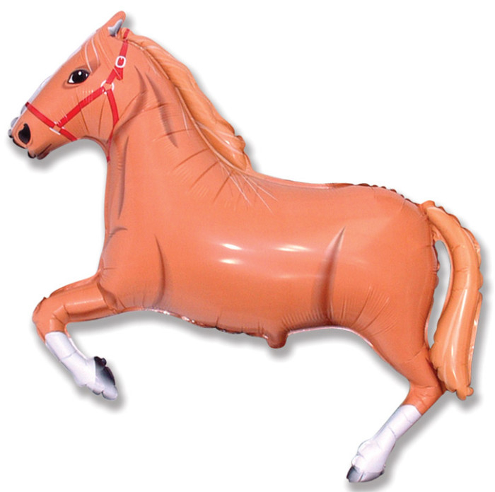 Шар Фигура, Лошадь (коричневая) / Horse (в упаковке)