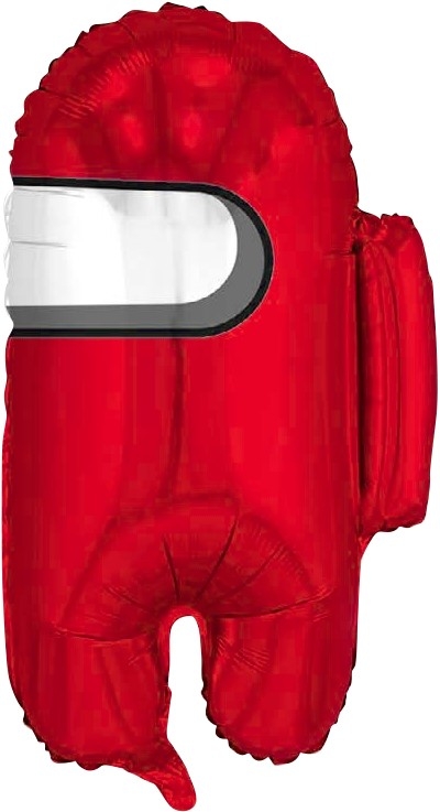Шар Фигура, Космонавтик, Красный (в упаковке)