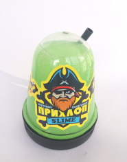 Слайм Прихлоп ЛЮМИНОФОР ЗЕЛЕНЫЙ