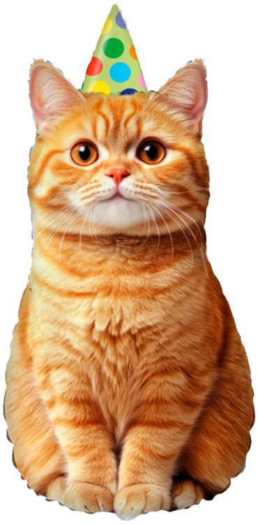 Шар Мини-фигура Котик в колпачке (в упаковке)  