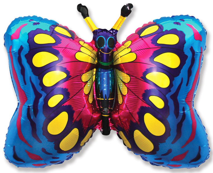 Шар Фигура, Бабочка (синяя) / Butterfly (в упаковке)