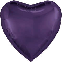 Шар Сердце Темно-фиолетовый (в упаковке) 
