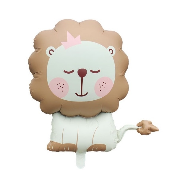 Шар Фигура,  Львенок с короной, сатин