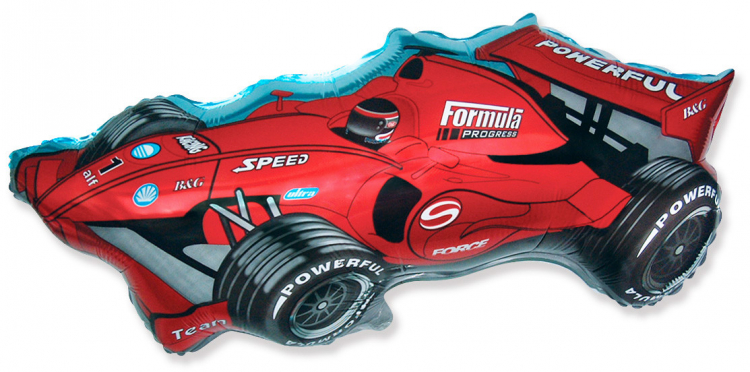 Шар Фигура Формула 1 (красный) / Formula 1