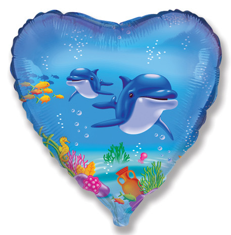 Шар Сердце, Счастливый дельфин / Happy Dolphin